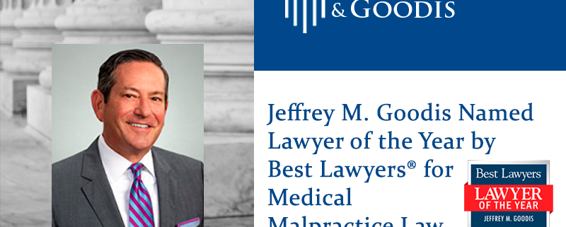 Jeffrey M. Goodis Lawyer of the Year by Best Lawyers® for Medical Malpractice Law
