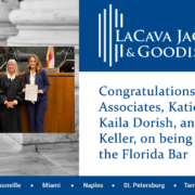 Congratulations to our New Associates, Katie Staab, Kaila Dorish, and Natalie Keller, on being admitted to the Florida Bar