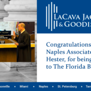 Congratulations to our new Naples Associate, Hailey Hester, for being admitted to The Florida Bar